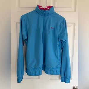 Nike Reversible Bright Blue and Pink Dri-FIT Windbreaker Jacket - S